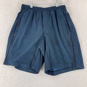 Lululemon Blue Pace Breaker Shorts Mens Elastic Waist Pull On Athletic Size M